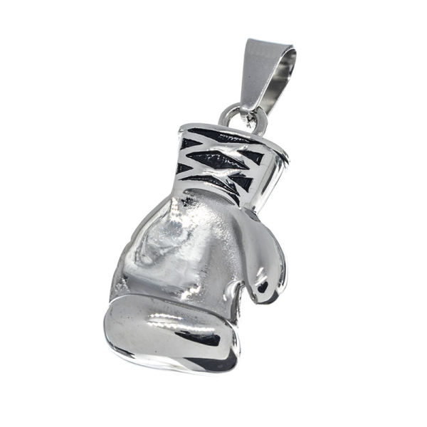 Edelstahlanhänger - Boxhandschuh - Stahl - 43 mm
