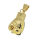 Edelstahlanhänger - Boxhandschuh PVD-Gold
