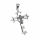 Edelstahlanhänger - Kreuz mit spanischem Vater unser...