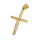Edelstahlanhänger - Kreuz "Kruzifix" mit Christus PVD-Gold klein
