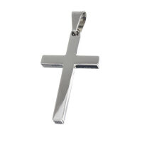 Stainless Steel Pendant – Cross with Long Straight...