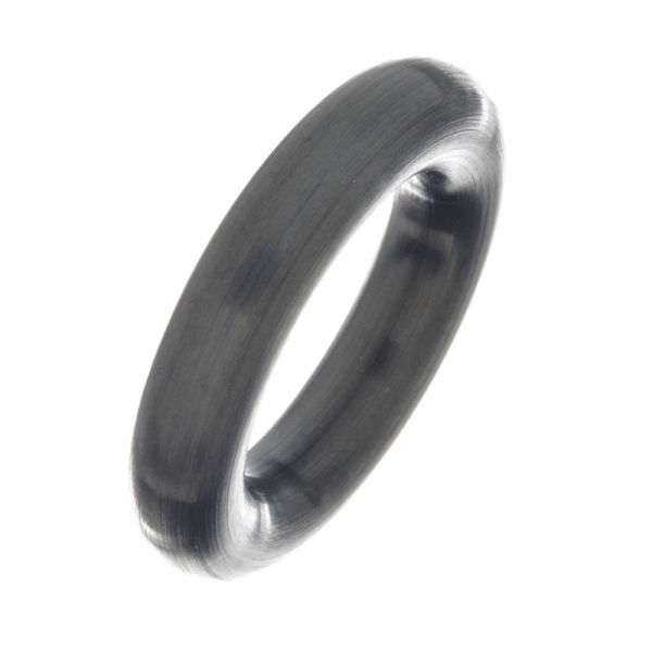 Edelstahlring -  runder Ring PVD-Schwarz matt 64 (20,4 Ø) 10 US