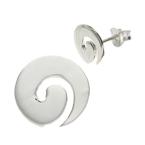 925 Sterling Silver Stud Earrings - Spiral "Yuna"