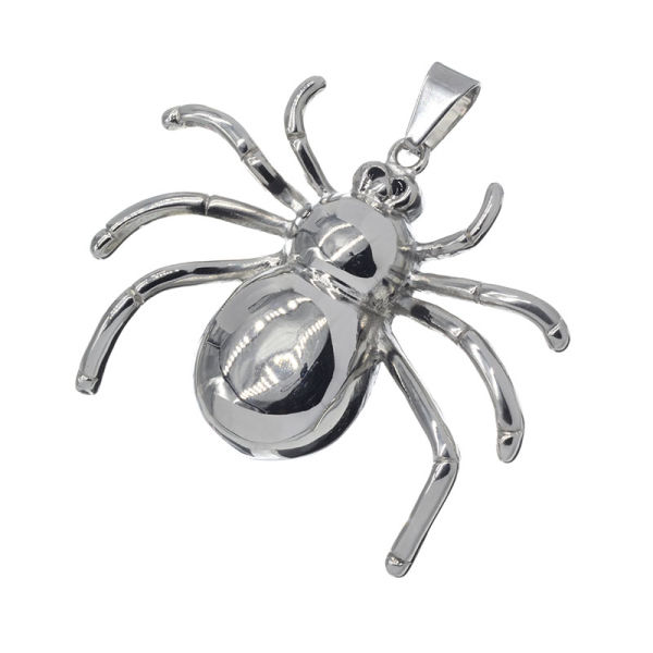 Edelstahlanhänger - Spinne