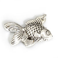 925 Sterling Silberanhänger - Fisch...