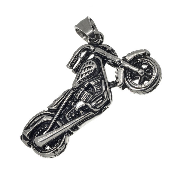 Edelstahlanhänger - Motorrad