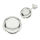 Silver ear studs - ball 4 mm - 10 mm