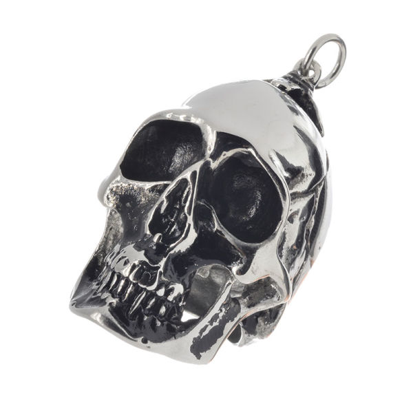 Stainless steel pendant - head skeleton