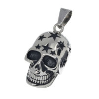 Stainless steel pendant - skull "Star"