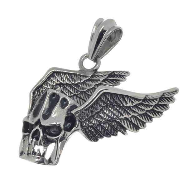 Edelstahlanhänger - Totenkopf vom Sohn des Hermes