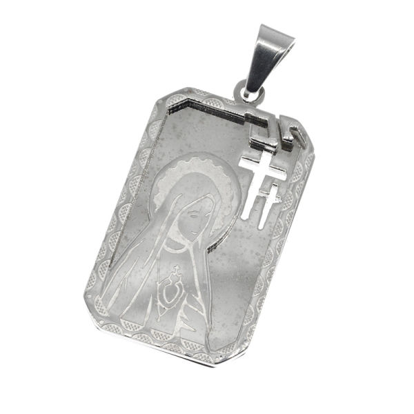 Stainless steel pendant "Holy Mary"