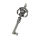 Stainless steel pendant - skull key