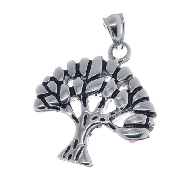 Stainless steel pendant - tree of life