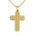 Stainless Steel Pendant – Cross with Fine Inner Outline