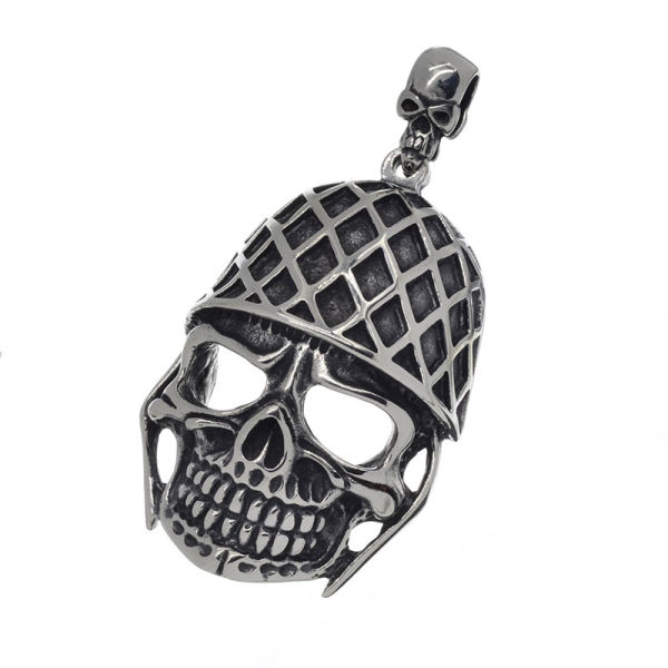 Edelstahlanhänger - Totenkopf Soldat