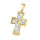 Stainless steel pendant - cross "Nimar" PVD-Gold