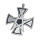Edelstahlanhänger - Eisernes Kreuz mit Pentagramm...
