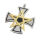 Stainless steel pendant - Iron cross with pentagram...