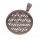 Stainless Steel Pendant - Flower of Life PVD-Roségold