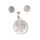Stainless Steel Set - "Tree of Life" Pendant and Stud Earrings