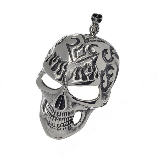 Stainless steel pendant skull
