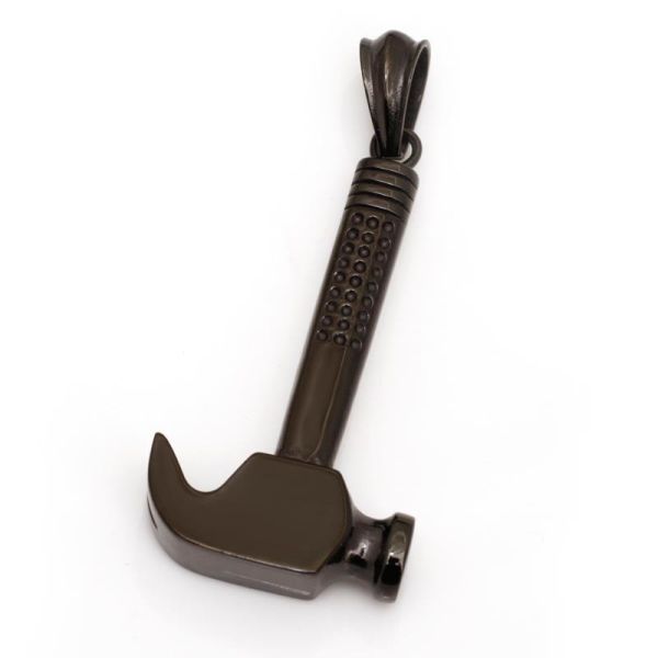 Stainless steel pendant carpenter hammer approx 60x30x7 mm
