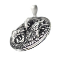 Stainless steel pendant - three dragons