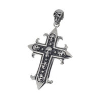 Edelstahlanhänger – Gothic-Kreuz mit...