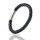 Lederarmband / Kette in SCHWARZ mit Edelstahlverschluss 45cm