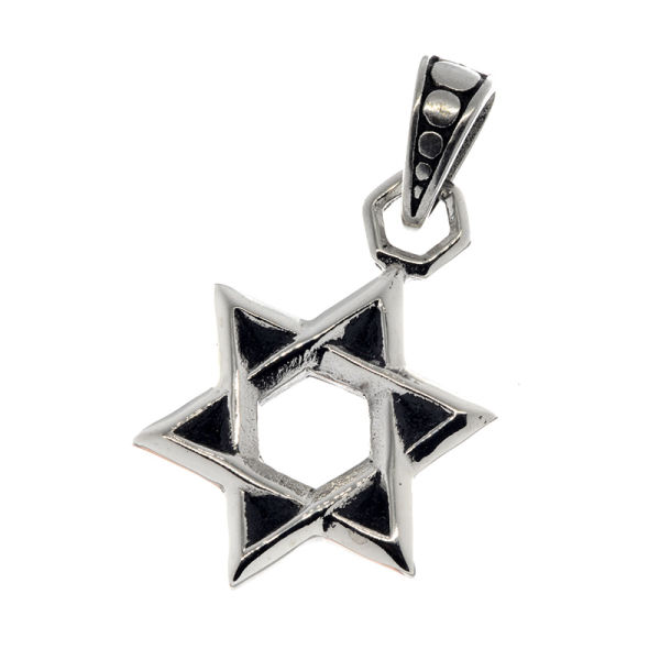 Stainless steel pendant "Star of David"