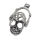 Stainless steel pendant - skull with headphones