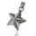 Stainless Steel Pendant – Relief Star with Dotted Panels