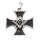 Edelstahlanhänger - Eisernes Kreuz mit Freimaurer-Symbol
