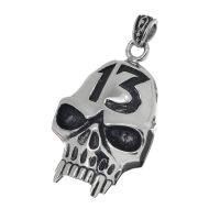 Edelstahlanhänger - Totenkopf 13