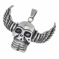 Stainless steel pendant - skull of Hermes