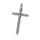 Stainless Steel Pendant – Large Cross with Geometric Ornamentation