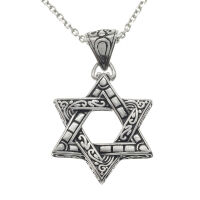 Stainless steel pendant "Star of David" 11-