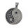 Stainless steel pendant Yin & Yang with Rhinestones