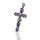 925 Sterling Silberanhänger - Kreuz mit Zirkonia...