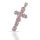 925 Sterling Silberanhänger - Kreuz mit Zirkonia...