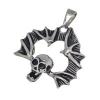 Stainless steel pendant - Vampire skull