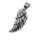 Stainless Steel Pendant – Compact Wing with Smooth Feathers