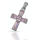 925 Sterling Silberanhänger - Kreuz mit Cubic Zirkonia "Kai"