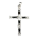 Silberanhänger Kreuz mit c/z rosa