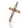 925 Sterling Silberanhänger - Kreuz mit Cubik...