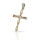925 Sterling Silberanhänger - Kreuz mit Cubik...