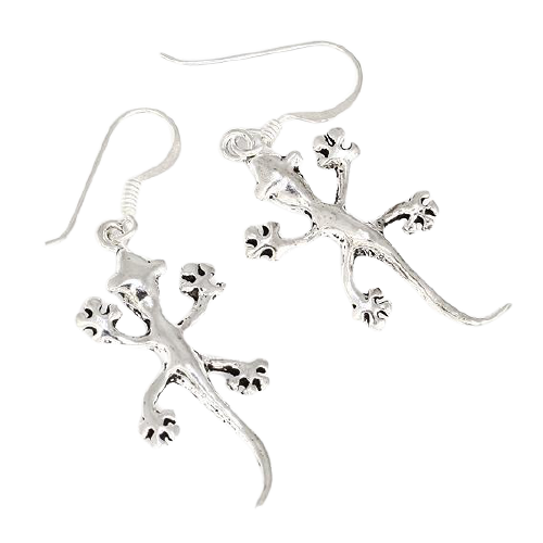 Ohrhänger 925er Sterling Silber-  Gecko "Frido"