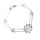 Edelstahlarmband Blume