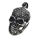 Stainless steel pendant - skull with flower
