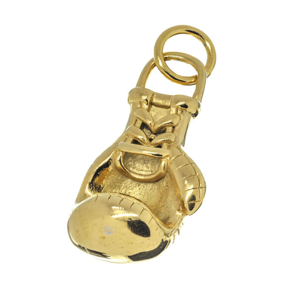 Edelstahlanhgänger Boxhandschuh PVD-Gold